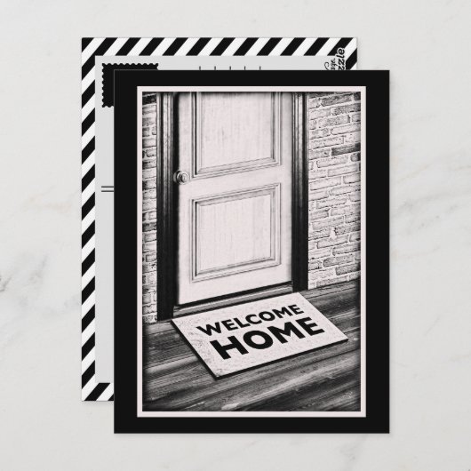 foto van mat bij thuisdeur briefkaart (Voorkant / Achterkant)