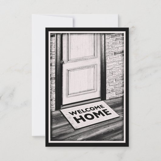 foto van mat bij thuisdeur kaart (Voorkant)