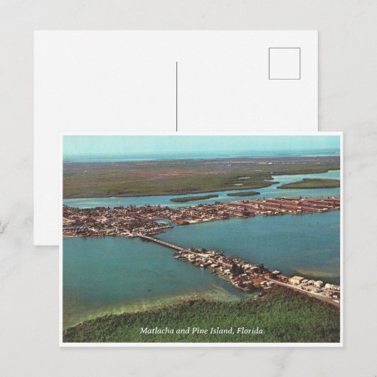  foto van Matlacha en Pine Island Florida Briefkaart (Voorkant / Achterkant)