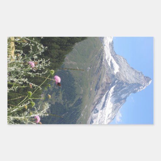 Foto van Matterhorn Mountain Rechthoekige Sticker (Voorkant)