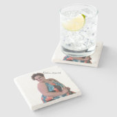 Foto van me Marble Stone Onderzetter (Zijkant)