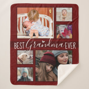 Foto van meerdere families Best Grandma Ever Wine Sherpa Deken