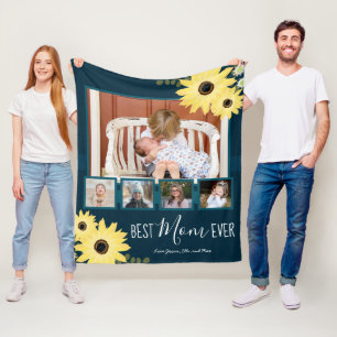 Foto van meerdere families Best Mam Ever Rustic Su Fleece Deken