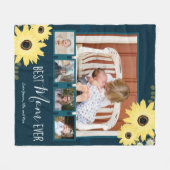 Foto van meerdere families Best Mam Ever Rustic Su Fleece Deken (Voorkant (Horizontaal))