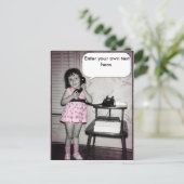  Foto van Meisje op de Aangepaste tekst van de Tel Briefkaart (Staand voorkant)