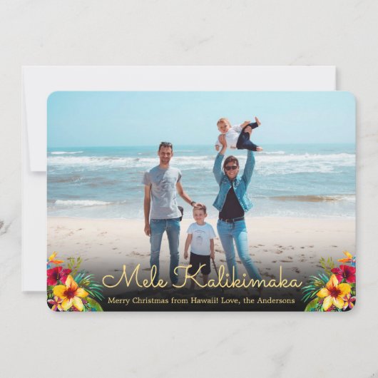 Foto van Mele Kalikimaka met kerstkaarten Feestdagenkaart (Voorkant)