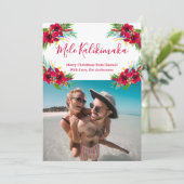 Foto van Mele Kalikimaka met kerstkaarten Feestdagenkaart (Staand voorkant)