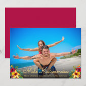 Foto van Mele Kalikimaka met kerstkaarten Feestdagenkaart (Voorkant / Achterkant)