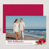 Foto van Mele Kalikimaka met kerstkaarten Feestdagenkaart (Voorkant / Achterkant)