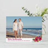 Foto van Mele Kalikimaka met kerstkaarten Feestdagenkaart (Staand voorkant)