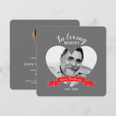 Foto van Memorial Red Ribbon nodigt uit Kaart (Voorkant / Achterkant)