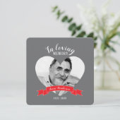 Foto van Memorial Red Ribbon nodigt uit Kaart (Staand voorkant)