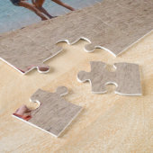 Foto van mensen op het strand in Monte Carlo Legpuzzel (Zijkant)