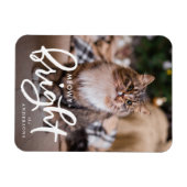 Foto van Meowy en Bright Cat Magneet (Horizontaal)