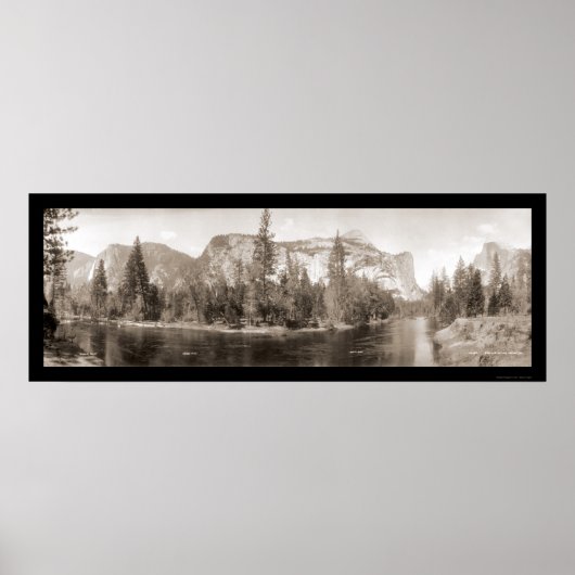 Foto van Merced River Yosemite 1915 Poster (Voorkant)
