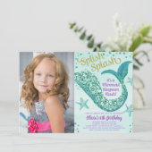 Foto van Mermaid sleepover Kaart (Staand voorkant)