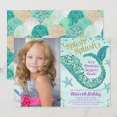 Foto van Mermaid sleepover Kaart (Voorkant / Achterkant)