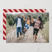 Foto van Merrier Together Trendy Simple Holiday Kaart (Voorkant / Achterkant)