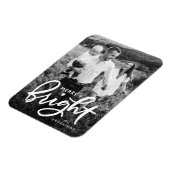 Foto van Merry and Bright Bold Script Holiday Magneet (Linkerzijde)