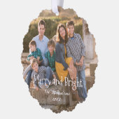Foto van Merry and Bright Family Ornament Kaart (Links)