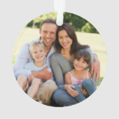 Foto van Merry and Bright Floral Holiday Ornament (achterkant)