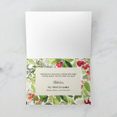 Foto van Merry and Bright Kerstmis Waterverf Feestdagen Kaart (Binnen)