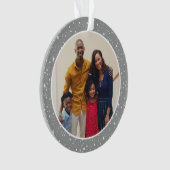 Foto van Merry and Bright Modern Silver Stars Ornament (voorkant)