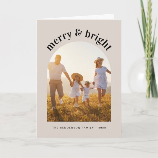 Foto van Merry Bright KerstArch Feestdagen Kaart (Voorkant)