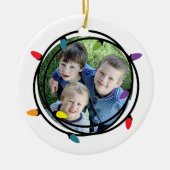 Foto van Merry & Bright kerstlampjes Keramisch Ornament (Voorkant)