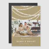 Foto van Merry & Bright Kerstmis met mousserende l (Voorkant / Achterkant)