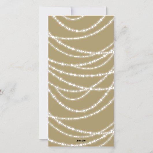 Foto van Merry & Bright Kerstmis met mousserende l Feestdagenkaart (Achterkant)