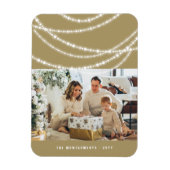 Foto van Merry & Bright Kerstmis met mousserende l Magneet (Verticaal)