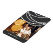 Foto van Merry & Bright Kerstmis met mousserende l Magneet (Linkerzijde)