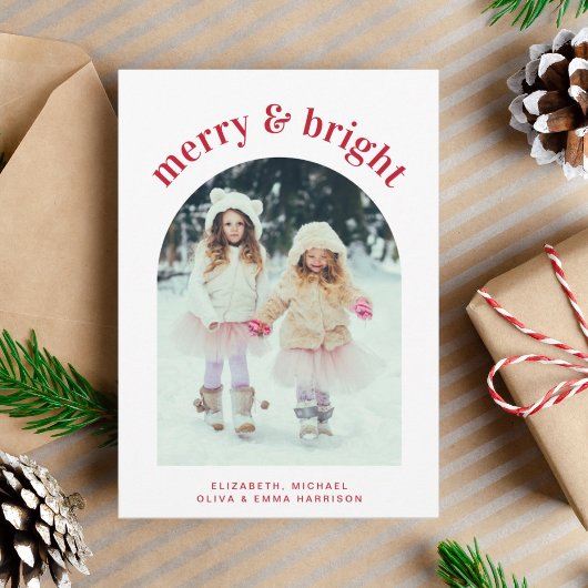 Foto van Merry Bright Kerstseries Feestdagenkaart