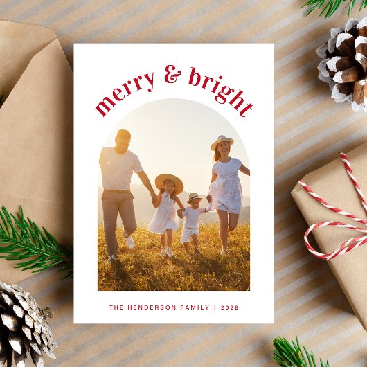 Foto van Merry Bright Kerstseries Feestdagenkaart