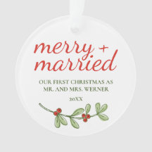 Foto van Merry en Married Acrylversiering