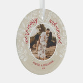 Foto van Merry en Married Glas Ornament (Voorkant Rechts)