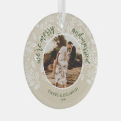 Foto van Merry en Married Glas Ornament (Voorkant Rechts)