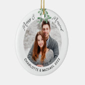 Foto van Merry en Married Keramisch Ornament (Rechts)