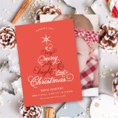 Foto van Merry Jolly en Bright Little Kersttree Feestdagenkaart