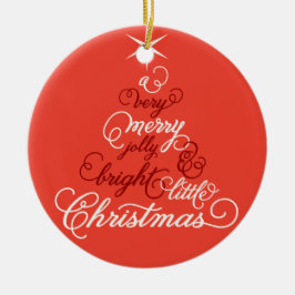 Foto van Merry Jolly en Bright Little Kersttree Keramisch Ornament