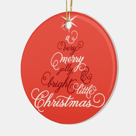 Foto van Merry Jolly en Bright Little Kersttree Keramisch Ornament (Links)