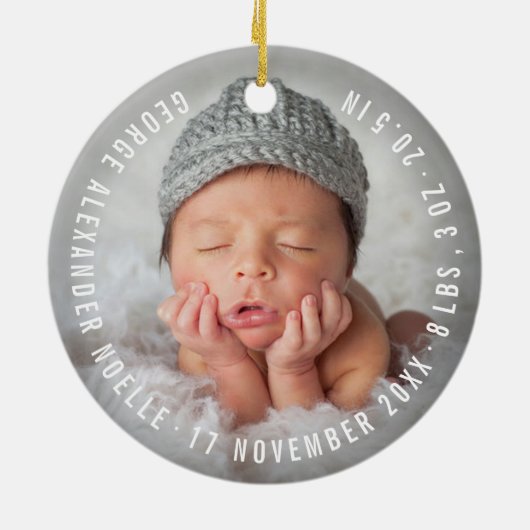Foto van Merry Jolly en Bright Little Kersttree Keramisch Ornament (Achterkant)