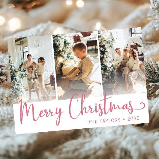 Foto van Merry kerst 3 Feestdagenkaart