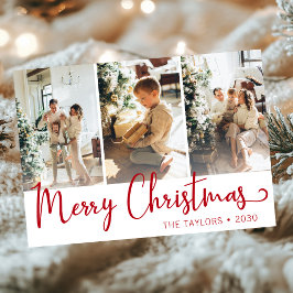 Foto van Merry kerst 3 Feestdagenkaart