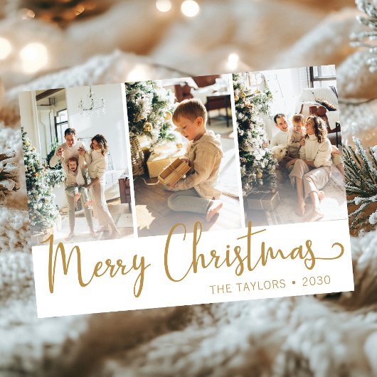 Foto van Merry kerst 3 Feestdagenkaart