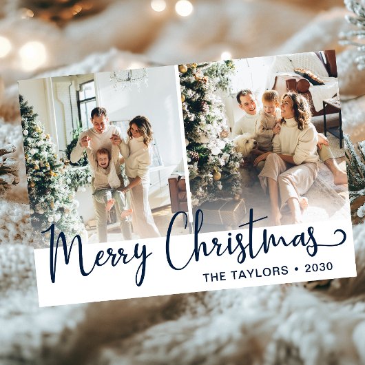 Foto van Merry kerst 3 Feestdagenkaart