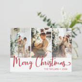 Foto van Merry kerst 3 Feestdagenkaart (Staand voorkant)