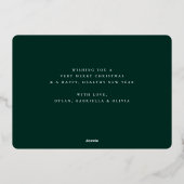 Foto van Merry kerst 3 Folie Feestdagenkaart (Achterkant)