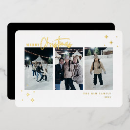 Foto van Merry kerst 3 Folie Feestdagenkaart